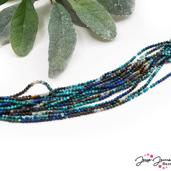 Ombré Stone Bead Set in Chrysocolla