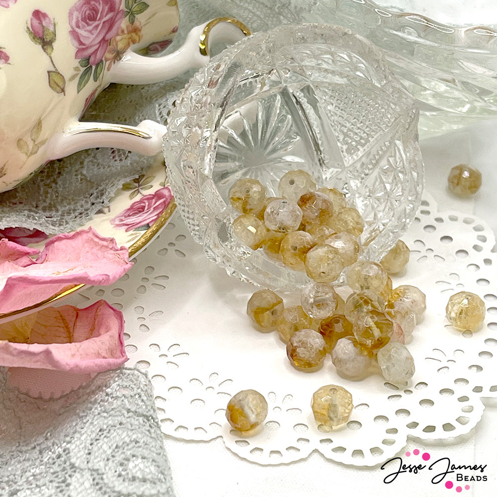 Dual At Dawn Citrine Stone Bead Set