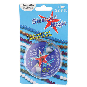 Stretch Magic 0.5mm Pearl White Elastic Cord