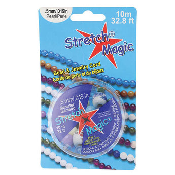 Stretch Magic 0.5mm Pearl White Elastic Cord