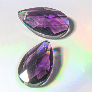 Suncatcher Faceted Crystal Bead Pair