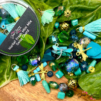 Mini Bead Mix in Swiss Chard By Jesse James Beads