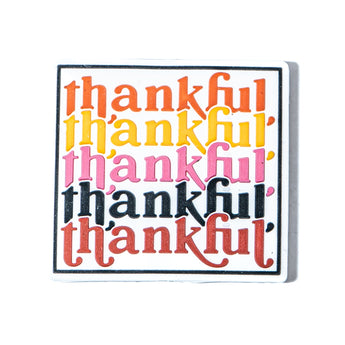 Thankful Word Silicone Focal Bead