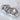 Tibetan Heart Bead Pair in Pink Crystal