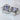 Tibetan Heart Bead Pair in Purple Crystal