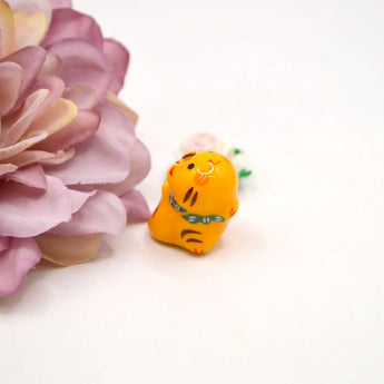 Tiger the Loyal Friend Cat Ceramic Bead