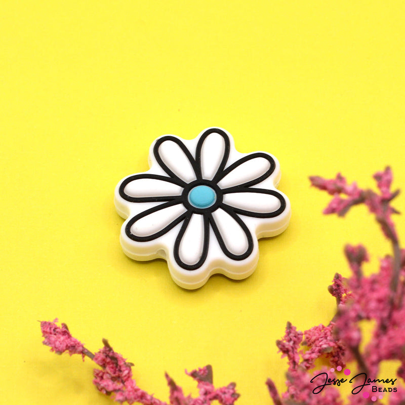 Time To Bloom Silicone Focal Bead