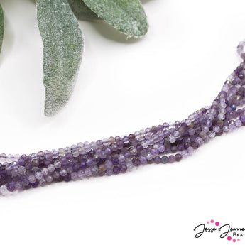 Ombré Stone Bead Set in 3mm Amethyst