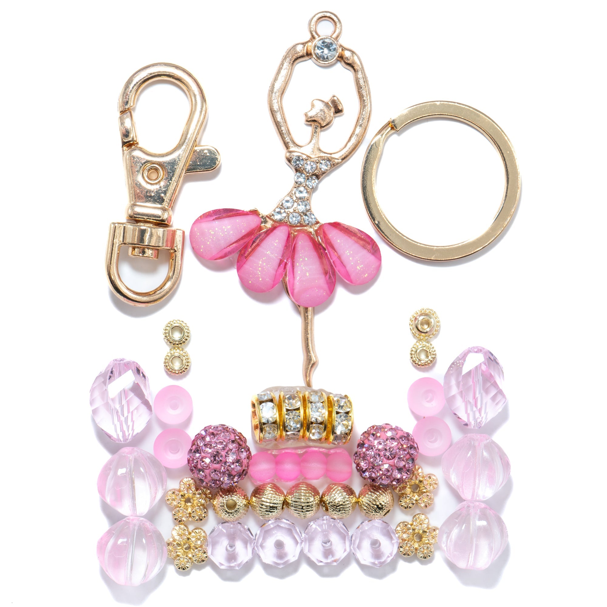 Tiny Dancer Beaded Keychain Set
