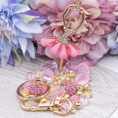 Tiny Dancer Beaded Keychain Set