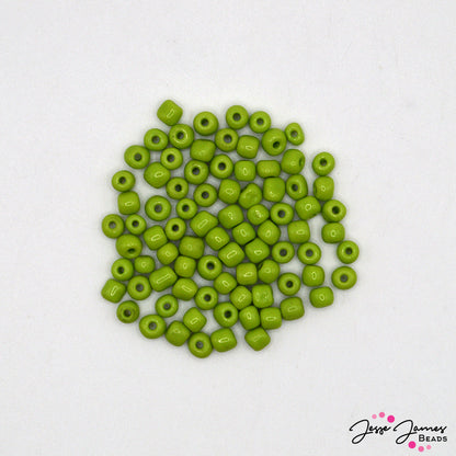 JJB 6/0 Seed Beads In Key Lime Bliss