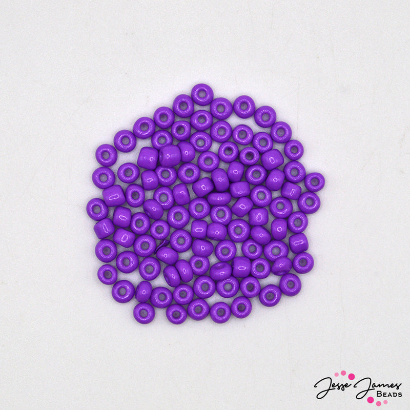 JJB 6/0 Seed Beads In Lavender Purple