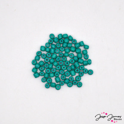 JJB 6/0 Seed Beads In Teal Tidal Wave