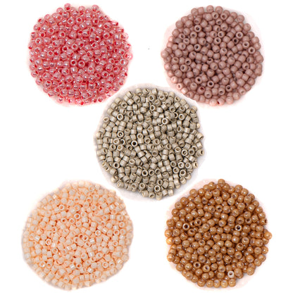 TOHO Glass Bead Bundle in Golden Blush