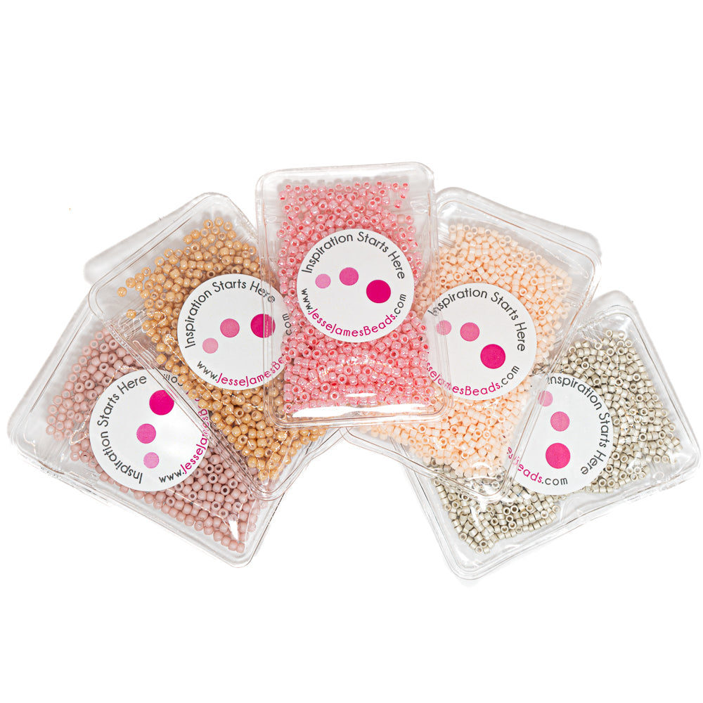 TOHO Glass Bead Bundle in Golden Blush