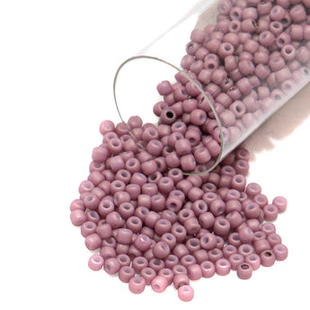 TOHO Glass 11/0 Seed Beads in Matte Frosted Lilac