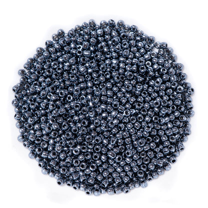 TOHO Glass 11/0 Seed Beads in Metallic Hematite