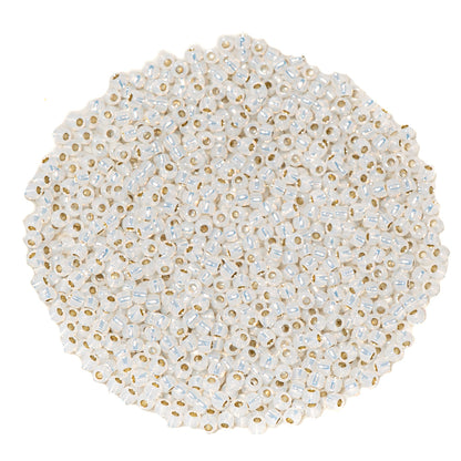 TOHO Glass 11/0 Seed Beads in Silver Lined Crystal Cove