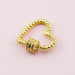 18K Gold Rodeo Heart Twist n Lock Clasp