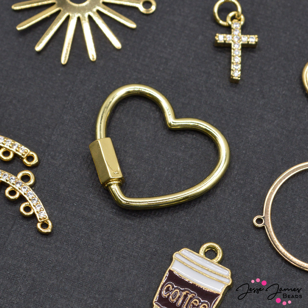 Twist n Lock Clasp in Golden Heart