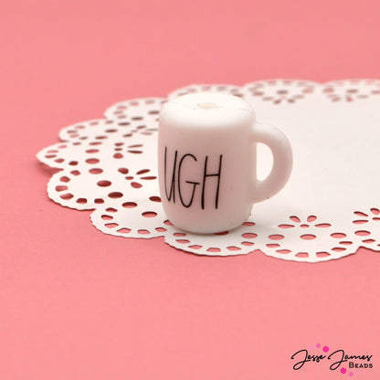 UGH... Coffee Mug Silicone Focal Bead