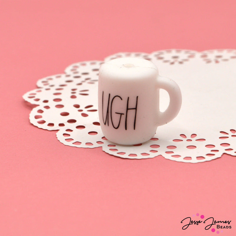 UGH... Coffee Mug Silicone Focal Bead