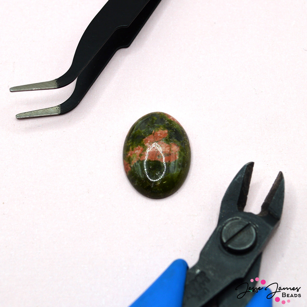 Unakite 18x25mm Oval Cabochon