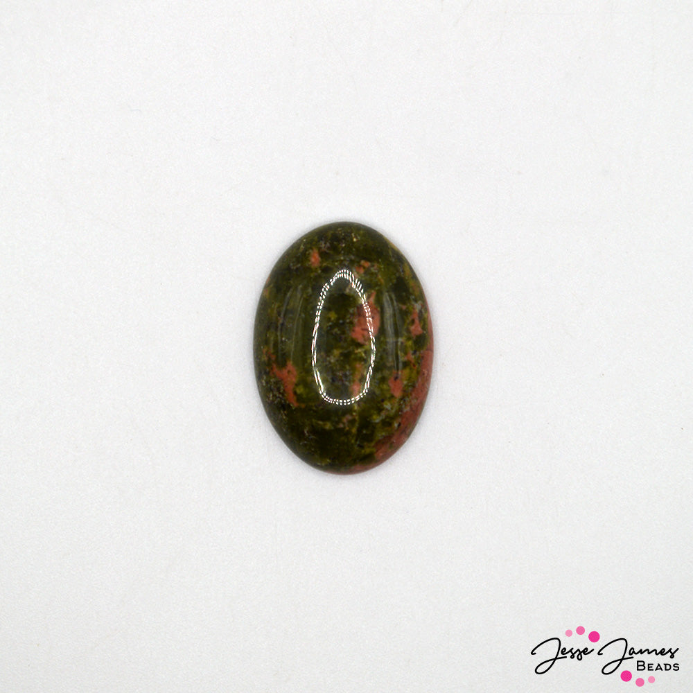 Unakite 18x25mm Oval Cabochon