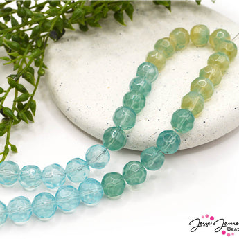 Ombré Glass Bead Set in Water & Earth