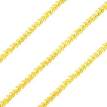 Gold Metal Chain in Weeping Fig