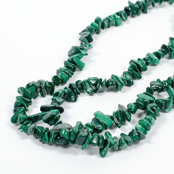 Malachite Natural Stone Chip Strand
