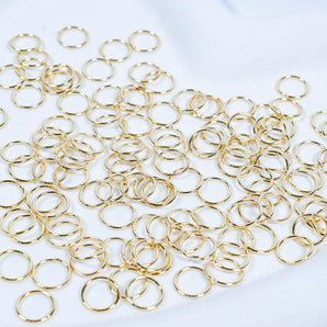 8mm Gold Jump Rings
