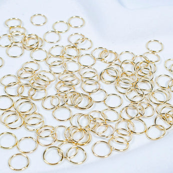 8mm Gold Jump Rings