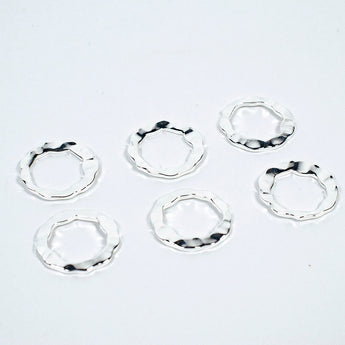 Silver Brass Ring Set