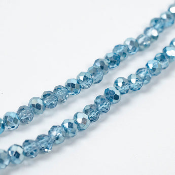 Light Blue Glass Bead Strand