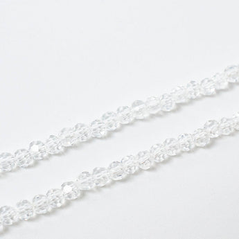 Fresh Snowfall Crystal Glass Bead Strand