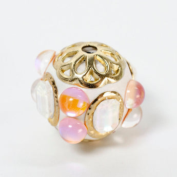 Boho Bead Pair in Holiday Cheer