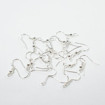 Silver Ball Spring Ear Wires