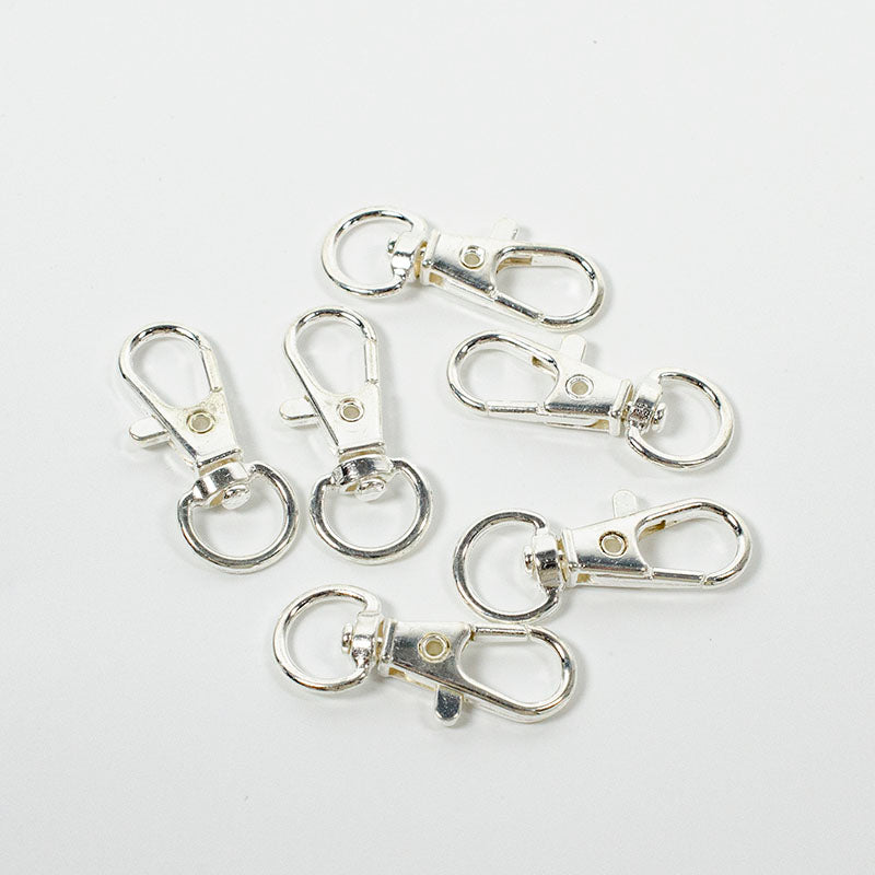 Shell Clasp Key Keychain Lobster Clasps in Silver – Jesse James Beads