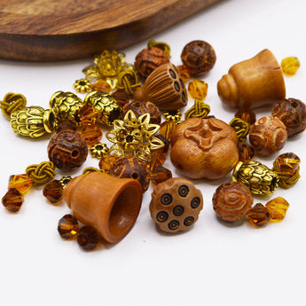 Wood Bead Mix in Natural Beauty