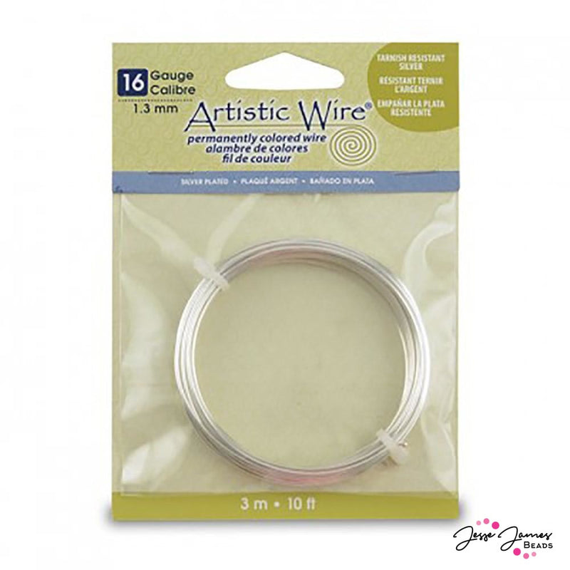 Artistic Beading Wire Tarnish Resistant Silver 16 g