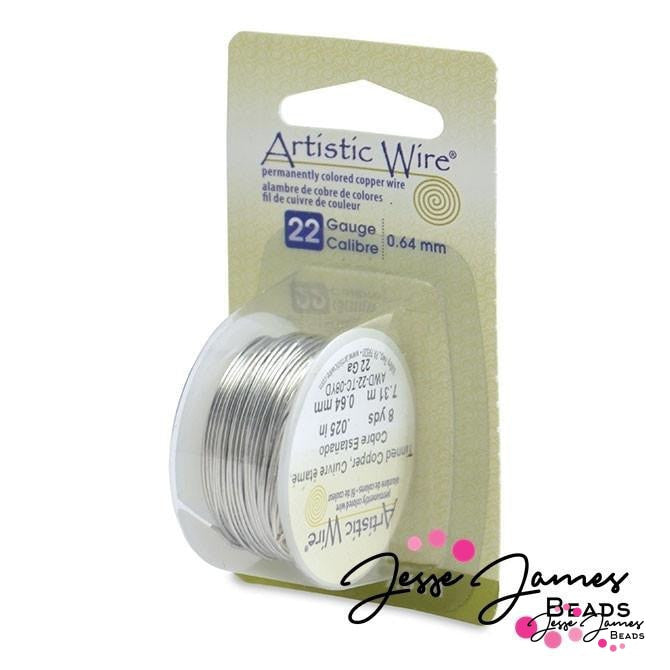 Artistic Beading Wire in Tarnish Resistant Silver 22 g