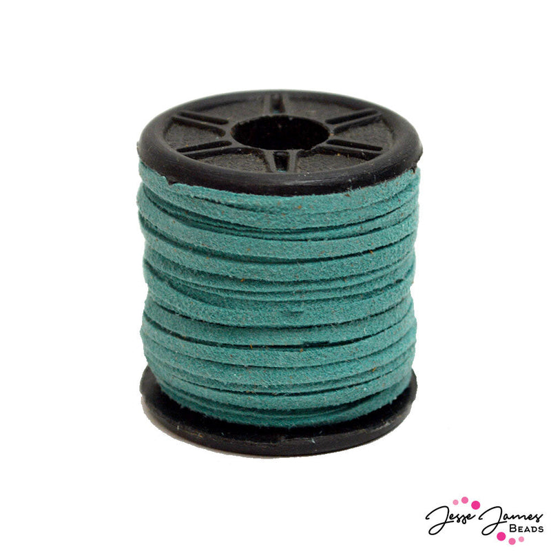 2MM Flat Suede in Turquoise