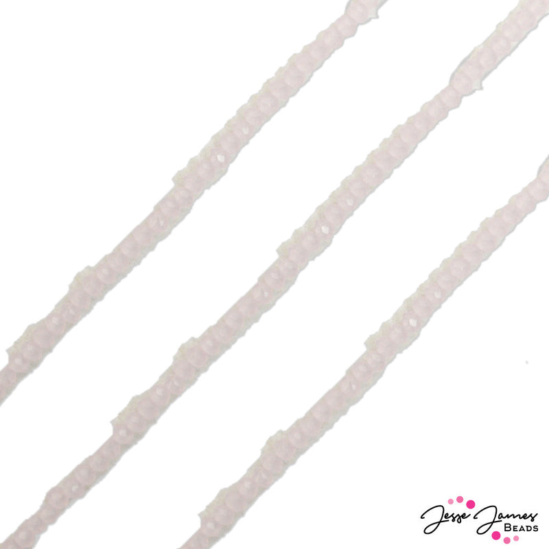 Thunder Polish Glass Strand 3x2mm in Cotton Candy