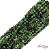 4mm Stone Bead Strand in Ruby Zoisite