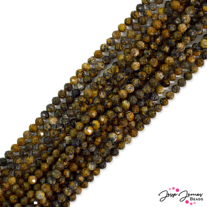 4mm Stone Bead Strand in Tiger's Eye