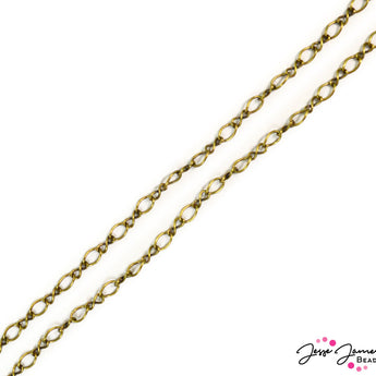 Infinity Chain in Antique Gold