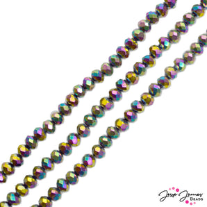 Thunder Polish Glass Strand 6x4mm in Prism Break