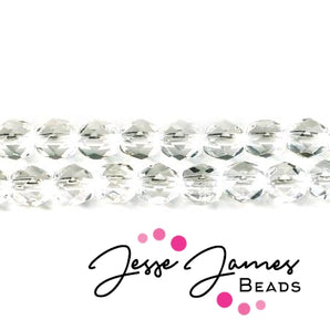 Crystal Czech Fire Polish Beads 6mm 50 pieces