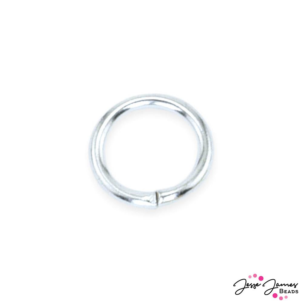 6mm Silver Plated Jump Rings